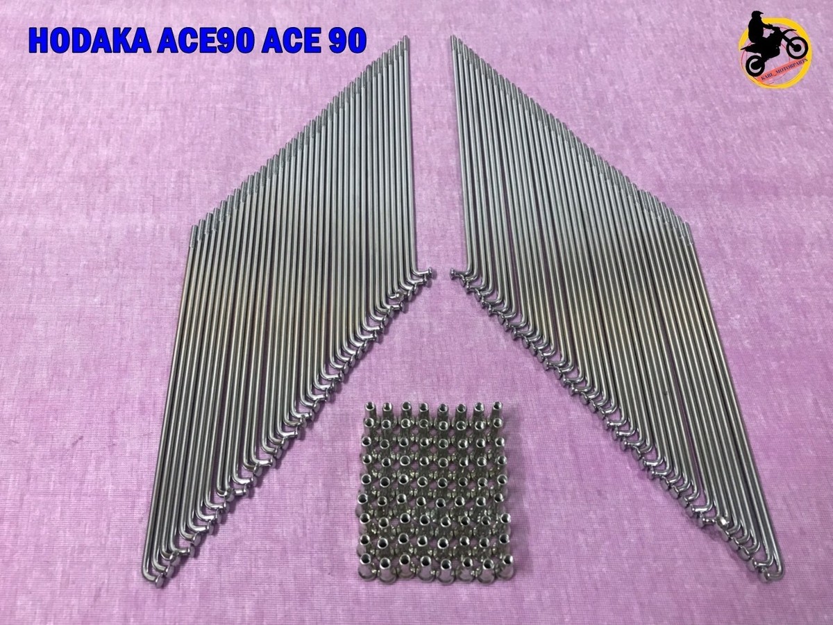 Fit Hodaka ACE90 Front & Rear Chrome Spoke Set 72Pcs. **nan3410