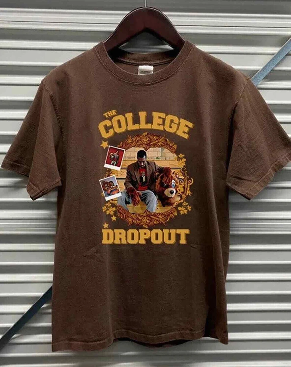 The College dropout shirt Gift for men, Vintage Kanye West T-Shirt