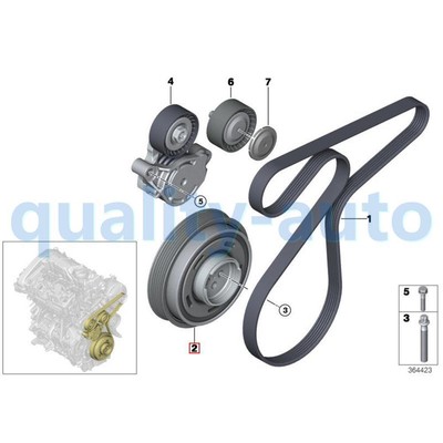 For BMW F39 F45 F46 X2 MINI COUNTRYMAN Crank Vibration Damper 