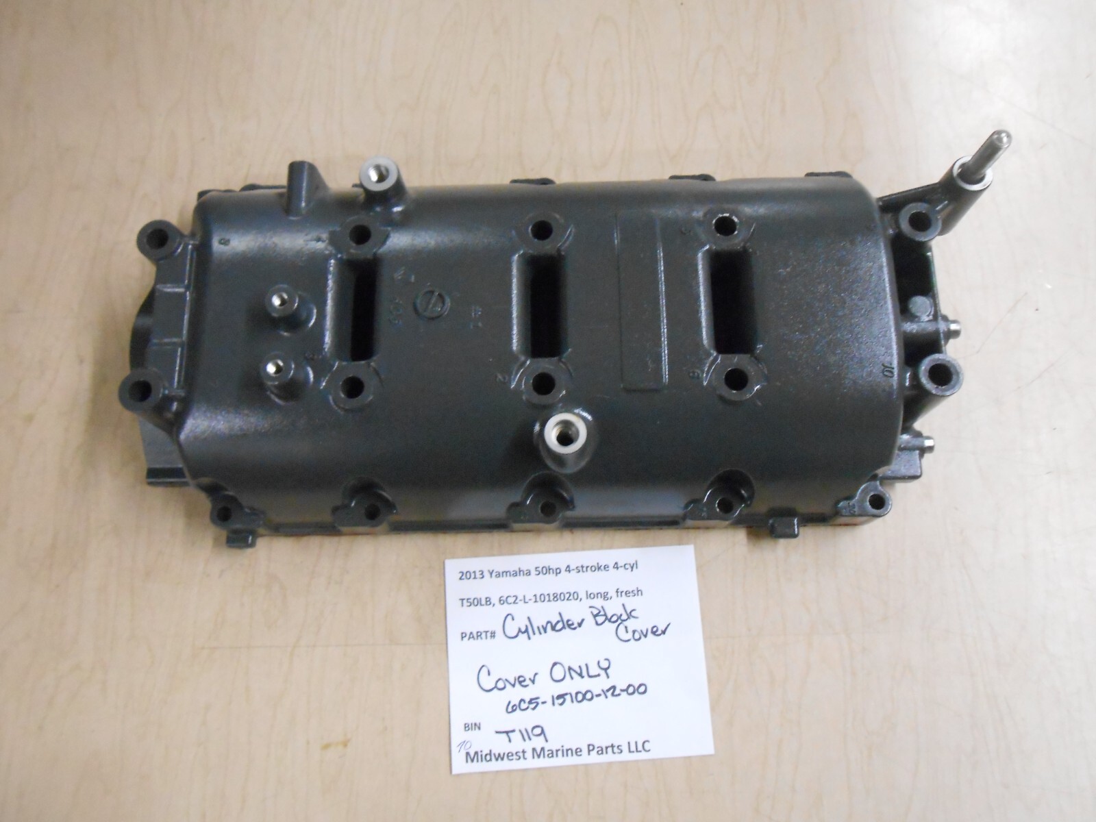 Cylinder Block Cover Yamaha 2013 50hp 4stroke T50LB COVER ONLY 6C5-15100-12 T119