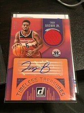Troy Brown Jr 2018-19 Donruss Timeless Treasures Materials Signatures/99! kc13