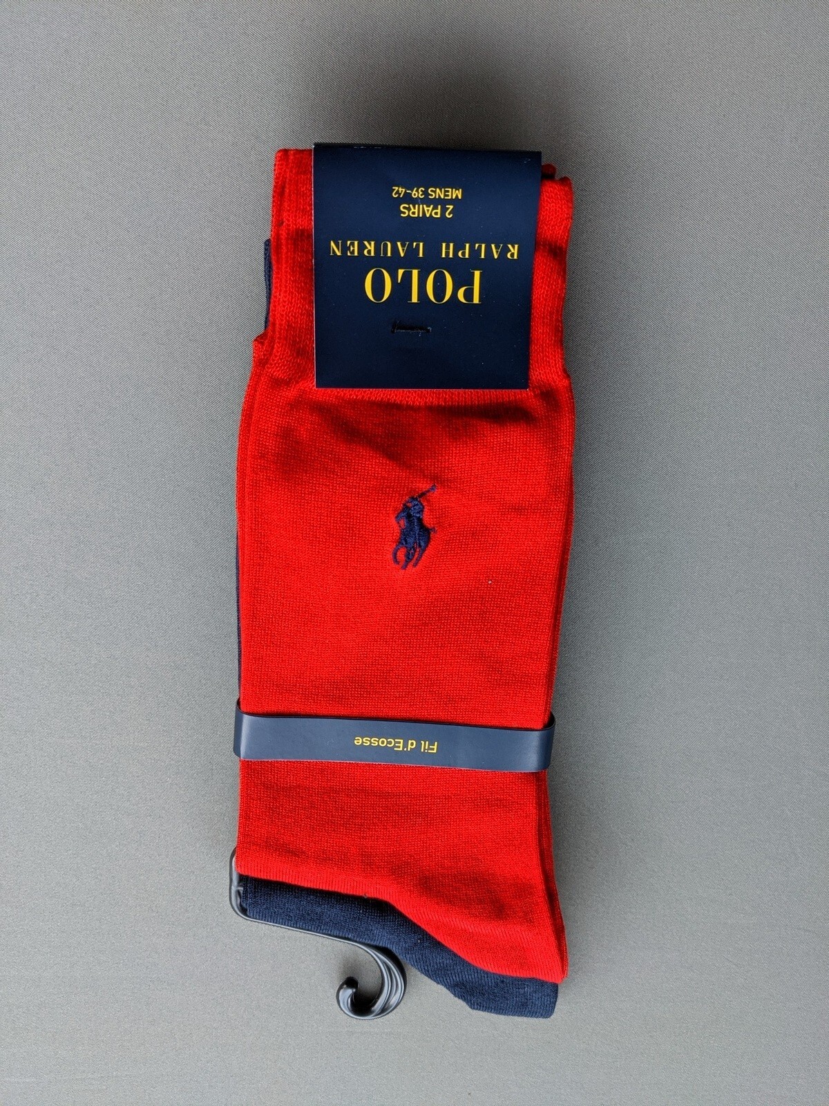 2 paia Polo Ralph Lauren Calze Equipaggio Logo Pony GRATIS UK P&P per 5