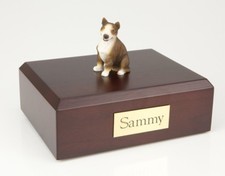 Bull Terrier, Brindle Pet Funeral Cremation Urn Avail in 3 Diff Colors  4 Sizes