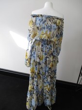 Beautiful KATE & LILY DRESS. multicolour on or off the shoulder size uk 10