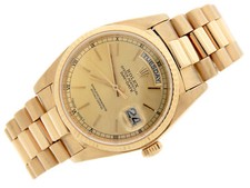 Mens Rolex Day-Date President 18K Yellow Gold Watch Gold Champagne Dial 18038 3