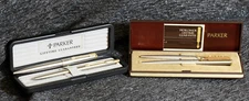 4 Parker Flighters, 1 BP Pencil set, 1 pencil, 1 BP