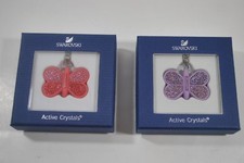 Nuovo in scatola Swarovski 4 GB USB farfalla padparadscha/viola pendente chiave di memoria