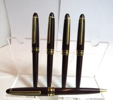 LOT OF 5  RED/GT Terzetti "The 163 " Ballpoint Pen-Click top/lightweight