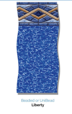 Swimline Round 18' x 52'' Perma 25 Liberty UniBeaded Swimming Pool Liner