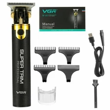 VGR V082 Professional Zero Gapped Hair Clipper Electric Trimmer USB Charging