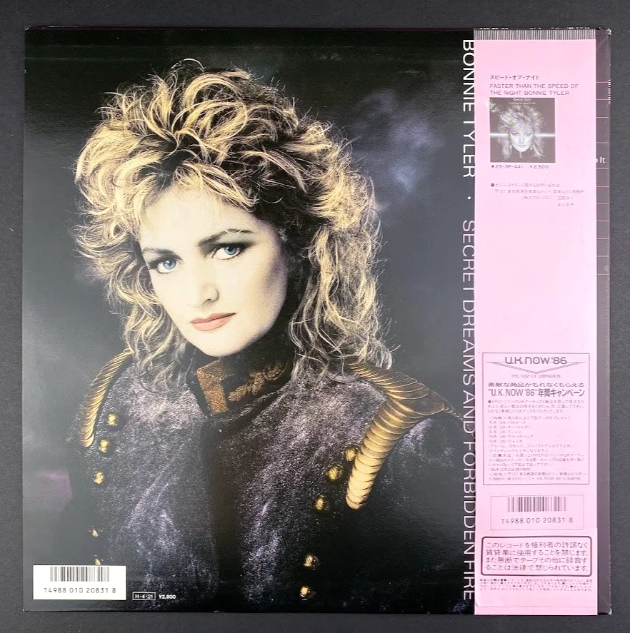 Bonnie Tyler секрет мечты и запретный огонь Японии импорт 80-х виниловая пластинка LP почти как новая - Изображение 2 из 4
