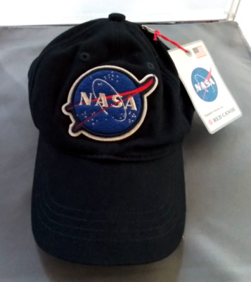 RED CANOE NASA Cap / Hat - Black - Hat is One Size Fits All - NEW