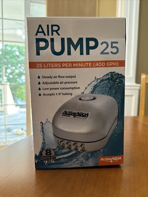 Hydrofarm Active Aqua AAPA25L Air Pump -White