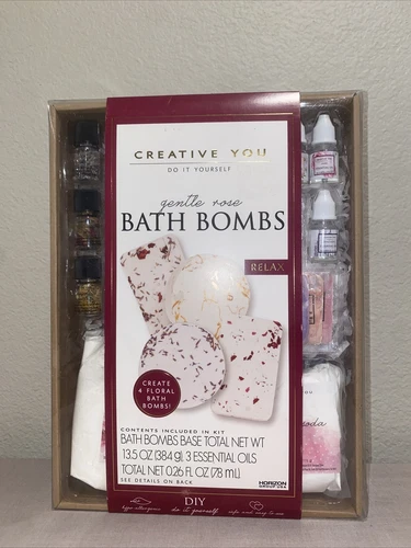 Creative You Bath Bombs DIY Kit: Gentle Rose
