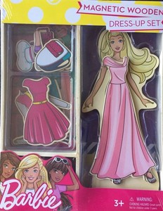 New! BARBIE MAGNETIC WOODEN Dress-Up Set with 21 Magnetic Play Pieces 49022011168 | eBay