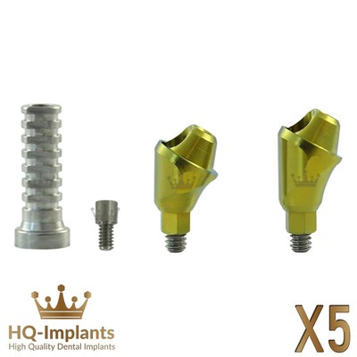 Q5 Angular 30° Multi Unit 1.4mm Screw Int Hex 2.0mm Titanium Sleeve Set Dental