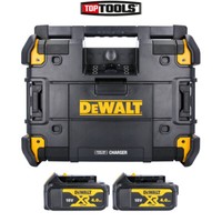 Dewalt DWST1-81079 18V Bluetooth DAB TSTAK Jobsite Radio + 2 x 4.0Ah Batteries