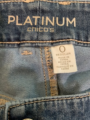 Chico’s Platinum Jeans - Women - Size 0 - Picture 6 of 7