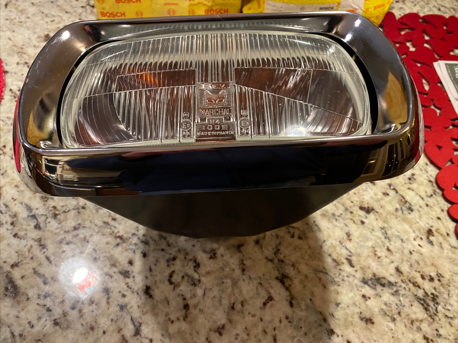 Lamborghini 350GT Marchal Headlight Assembly New Rare