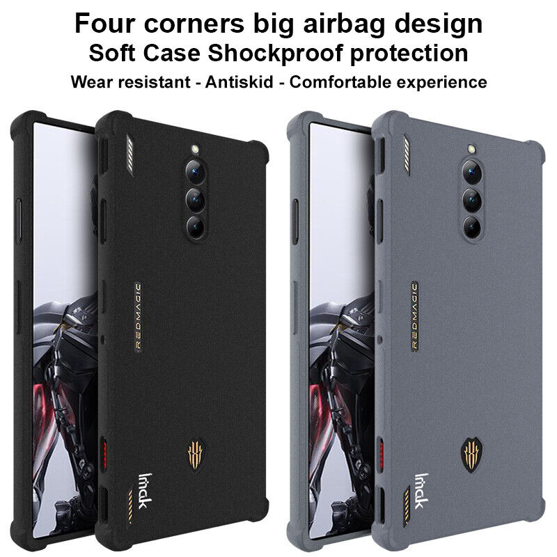 Shockproof Black Silicone Matte TPU Redmi 5g Phone Case For ZTE