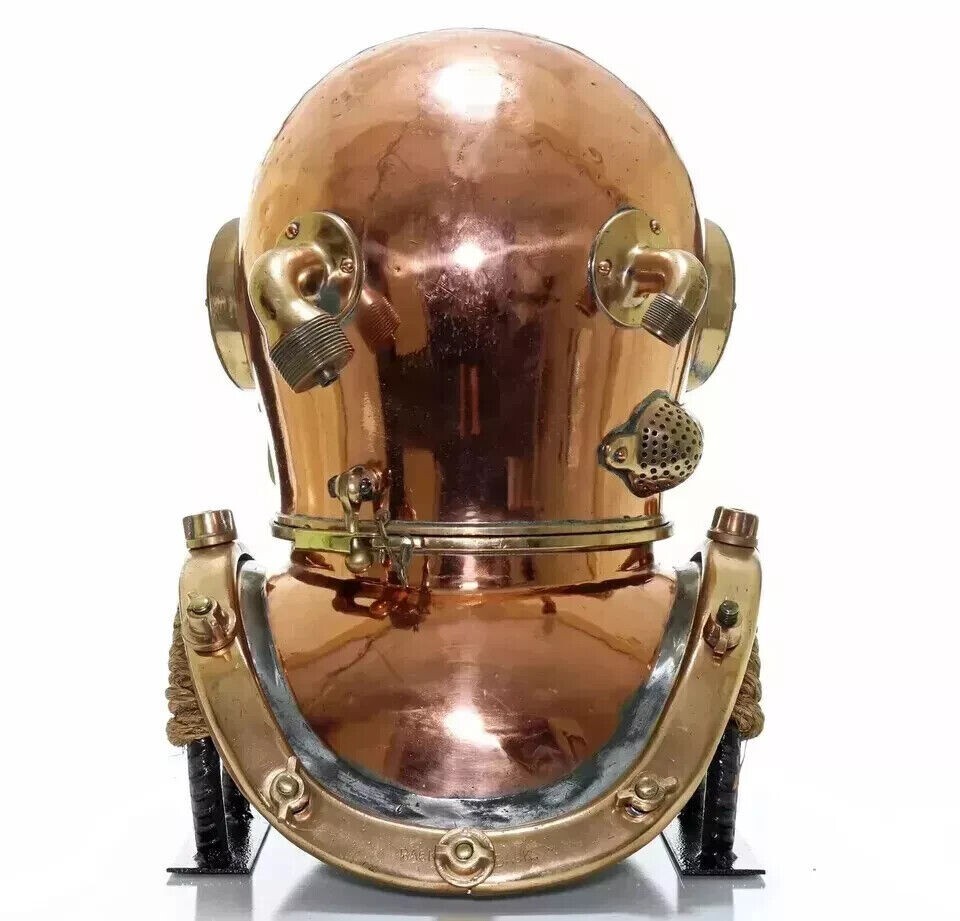 潜水 ヘルメット アンティーク 置物 US NAVY DIVING HELMET 18