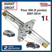 Fensterhebermechanismus Vorne Rechts FüR 308 5 TüRen = 9222CV