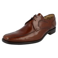 Mens Loake Tan Polished Leather Stitched Detail Smart Lace Up Shoes Deckard Mens Loake Tan Polished Leather Stitched Detail Smart Lace Up Shoes Deckard