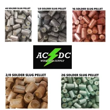 Solder Slug Pellets with Flux Core for Copper Battery Cable Ends and Cable lugs