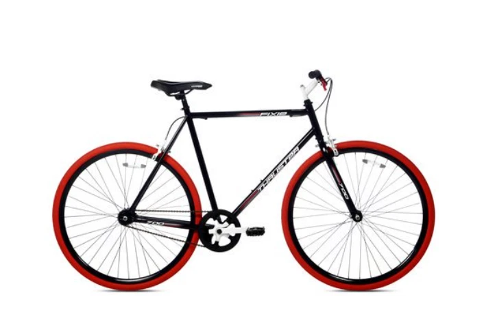 700c Thruster Fixie Men s Bike Sports Outdoor Steel Frame Black Red NEW
