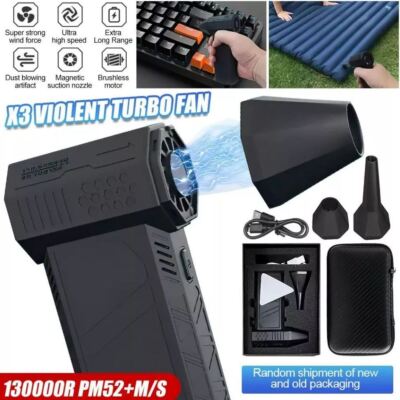 130,000 U/min Mini-Turbo-Jet-Ventilator Leistungsstarkes Gebläse Violent Fan DE