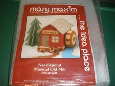 NEW Mary Maxim Needlecraft Plastic Canvas Kit Musical Old Mill #27260 (CS11)