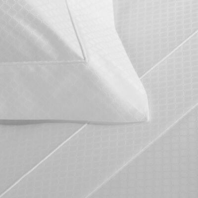 $1425 FRETTE ILLUSIONE JACQUARD DIAMOND QUEEN DUVET SET SNAKE SKIN WHITE ITALY 