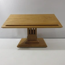 Book Stand Podium Wooden Teak Handmade Handcrafted Mission Style Signed OOAK