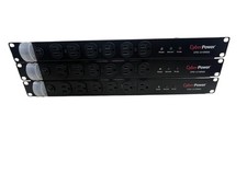 LOT OF 3: CYBER POWER CPS-1215RM RACKMOUNT POWER CENTER - USED