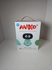 MIKO-3 Interactive Blue Childrens Learning Toy Robot Camera Wi-Fi Tested/Working