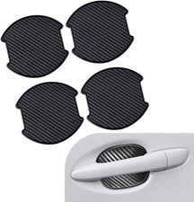 Car Door Handle Scratch Protector, 3D Carbon Fiber Auto Door Bowl Sticker