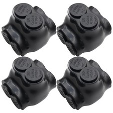 2/0-6AWG Insulated 2 Port Inline Splice Connector Black Wire Connectors,Allen...