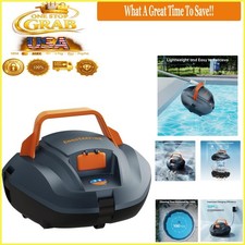 Cordless Robotic Pool Cleaner for Above Ground Pools 100 Min Runtime