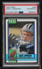 PSA/DNA 1990 Topps Daryl Johnston #489 PSA/DNA Authentic Card & Auto w5p