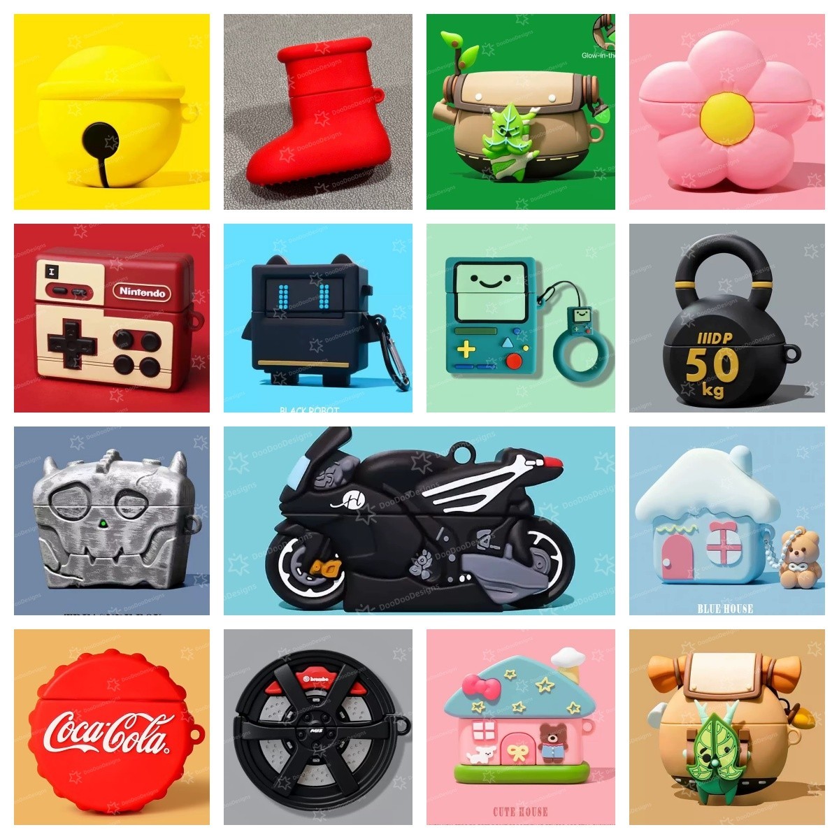 AirPods Customized Funny Cute Cartoon Protective Case Cover For 4