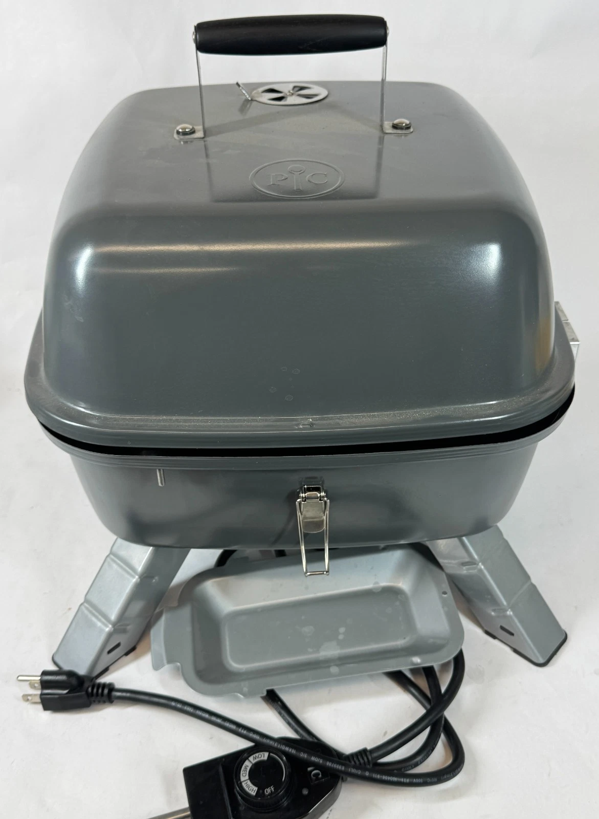 Pampered Chef Table Top Plug-In Electric 120V or Charcoal Grill Indoor Outdoor