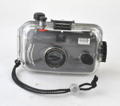 Snap Sights Underwater 35mm Film Camera ~ w/ Flash ~ Waterproof Case / Housing