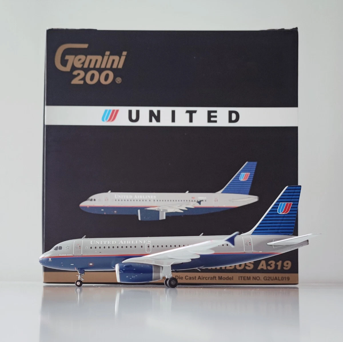 Gemini 1/200 A319 bmi航空 GeminiJets 1:200 Scale Diecast Aircraft & Spacecraft A319 Aircraft