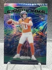 2024 Panini Prizm - Fireworks Bo Nix #23 Green Prizm (RC)