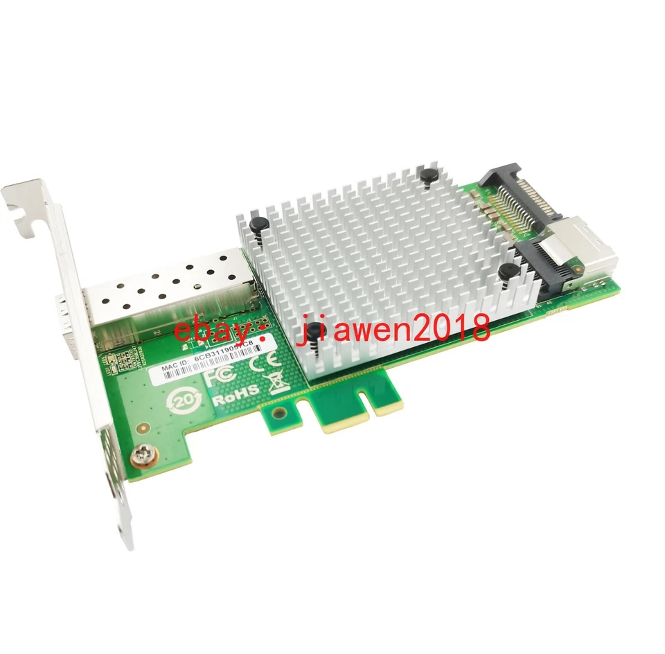 M.2 Key M to 10G SFP+ Network Card intel 82599 X520-DA1 Chipset +SFF-8087 cable - Image 3 of 4