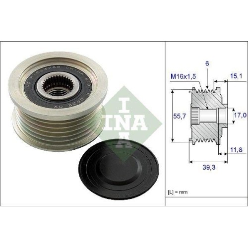 Generatorfreilauf Schaeffler Ina 535 0249 10 FüR Ssangyong-image