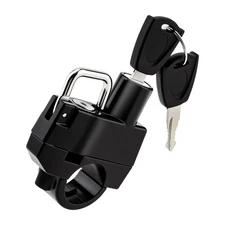 Motocycle Helmet Lock Handlebar 22mm - 25mm Property Safety with 2 Keys