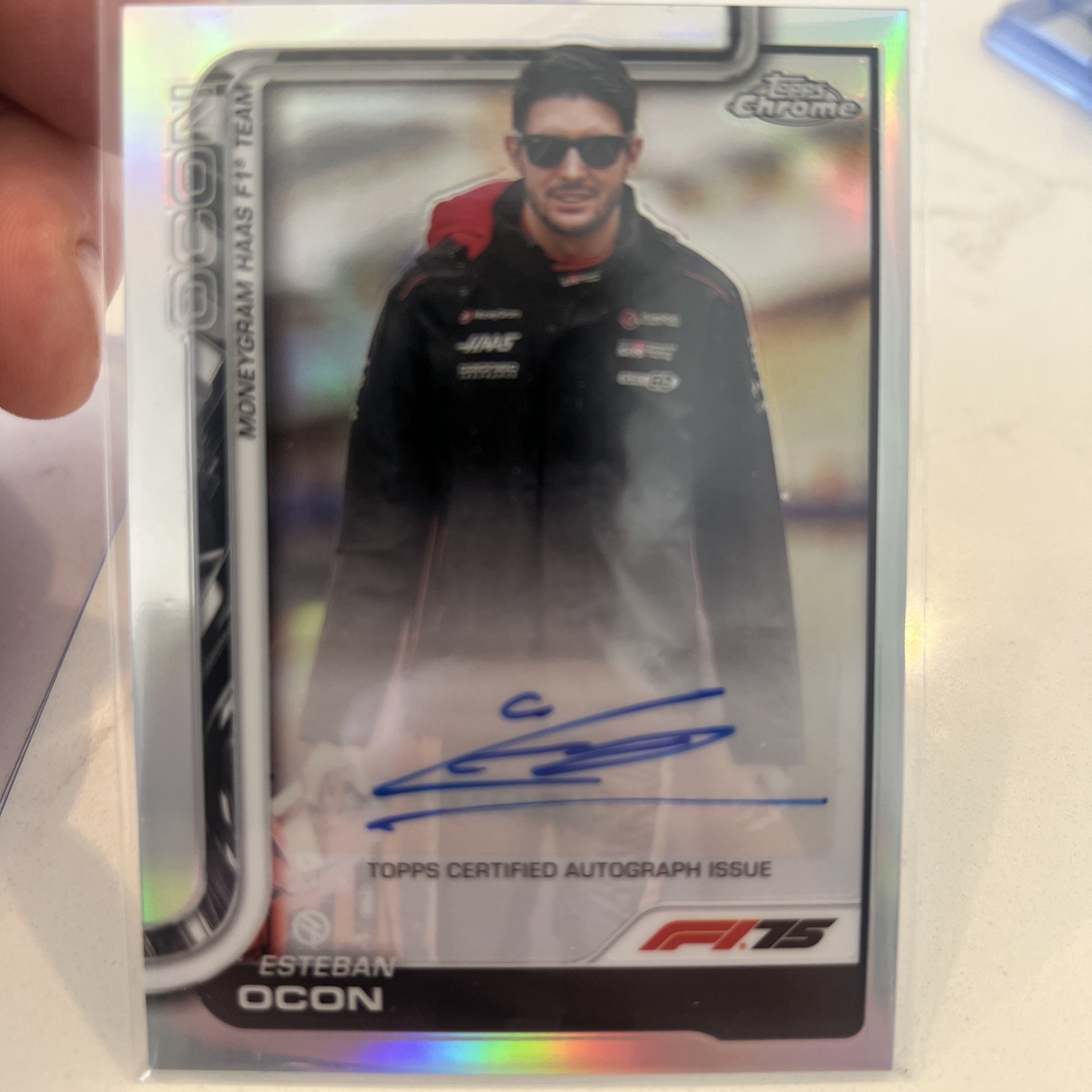 2025 Topps Chrome F1 Esteban Ocon Auto #CAC-OCO HAAS
