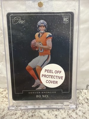 2024 Panini One Football Blank Slate Bo Nix Rookie Case Hit Broncos #BS-BNX