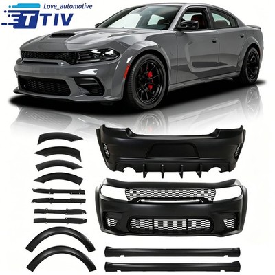Fit 2021 2022 2023 Dodge Charger SRT Widebody Kit Front Rear Bumper Body Kit